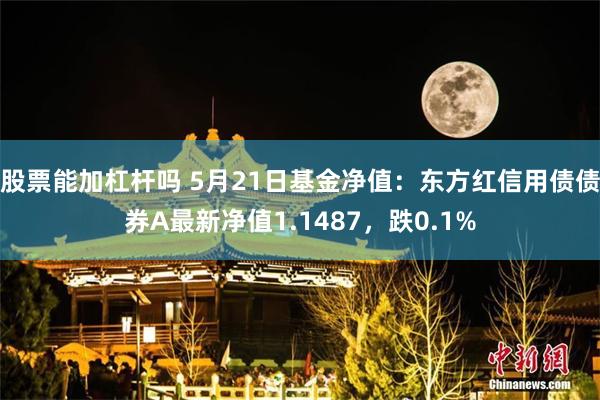 股票能加杠杆吗 5月21日基金净值：东方红信用债债券A最新净值1.1487，跌0.1%