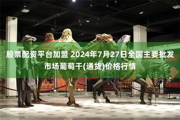 股票配资平台加盟 2024年7月27日全国主要批发市场葡萄干(通货)价格行情