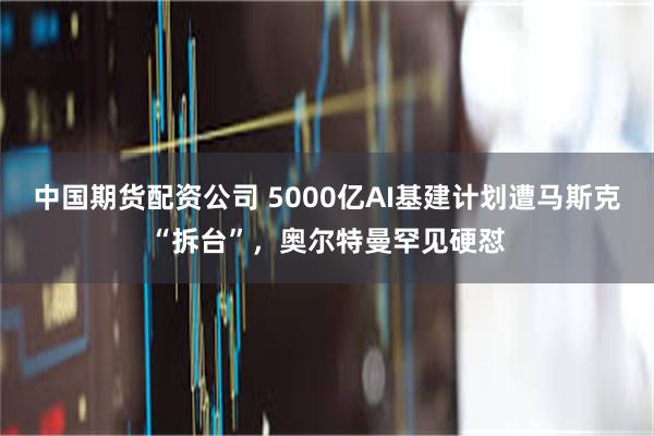 中国期货配资公司 5000亿AI基建计划遭马斯克“拆台”，奥尔特曼罕见硬怼